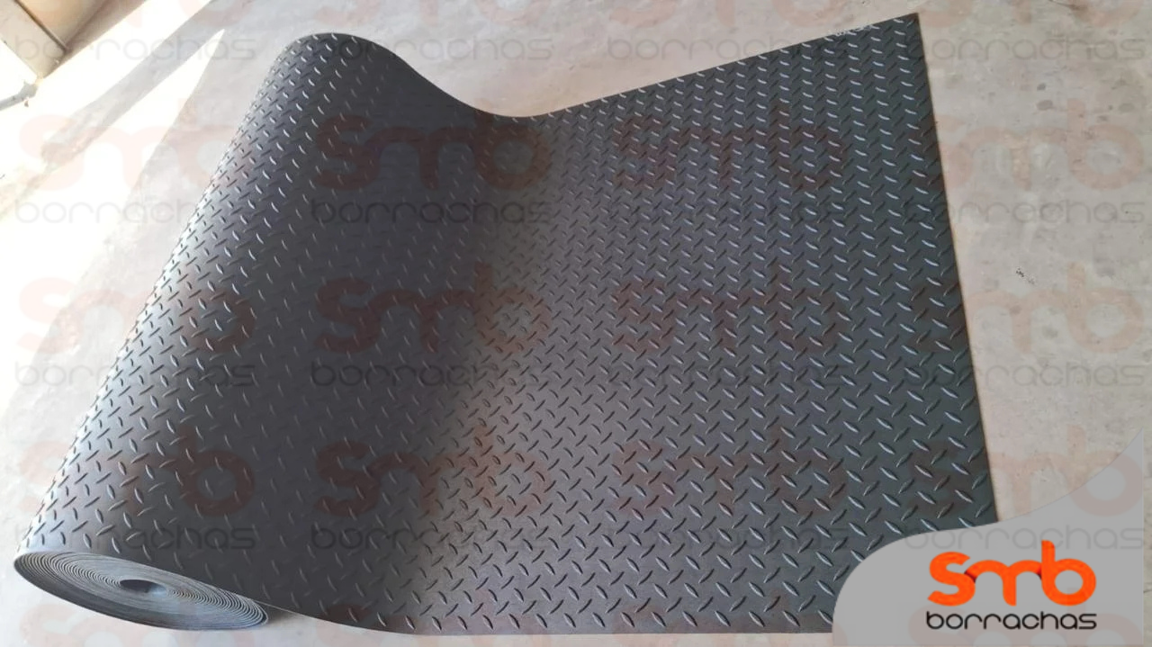 Piso Emborrachado "Diamante / Bus" Rolo 20mt2