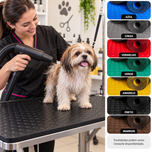Piso PET Pastilhado Colorido 2,8mmx1,20mtx10mts