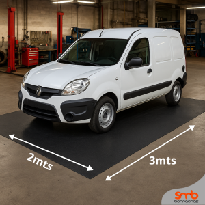 Piso Autocenter Preto Fosco 3mm x 2mts x 3mts